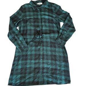 Women's Dress Size Large Plaid Button Up Shirt